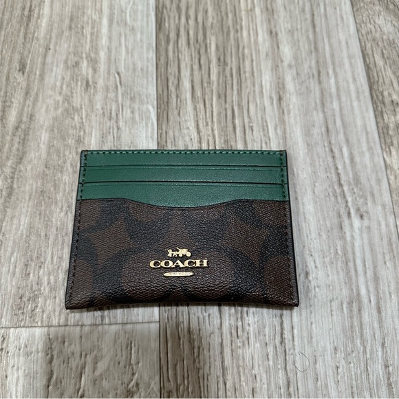 Coach Slim ID Card Case in Signature Canvas - Picture 2 of 4